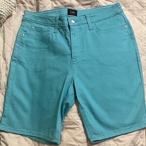 Lee Women's Aqua Bermuda Shorts
